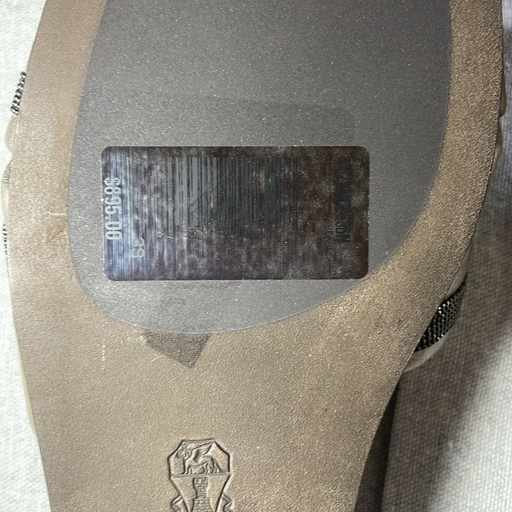 NWT Brunello Cucinelli slides sandal mule size 39(8-9US) - Picture 6 of 8